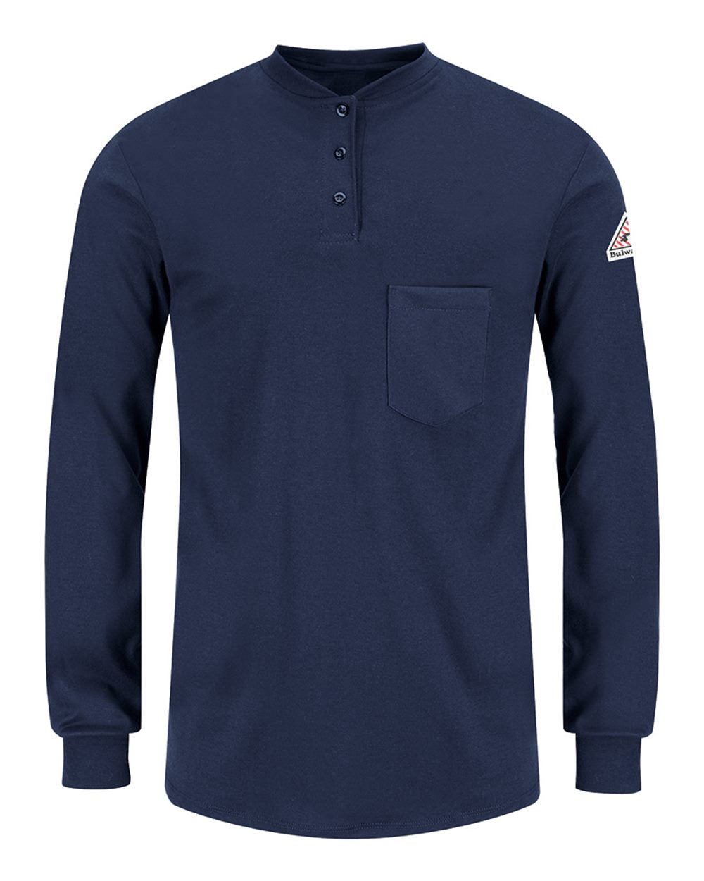 Women's Long Sleeve Tagless Henley Shirt