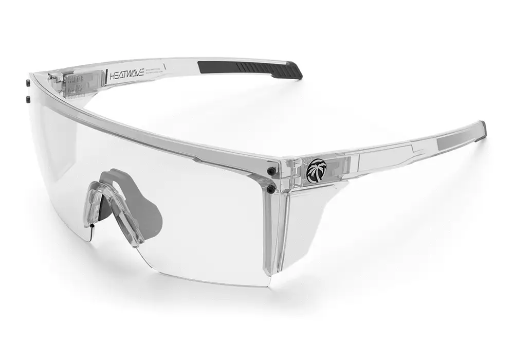 Performance Lazer Face Sunglasses: VAPOR CLEAR Frame Photochromic Lens Z87+