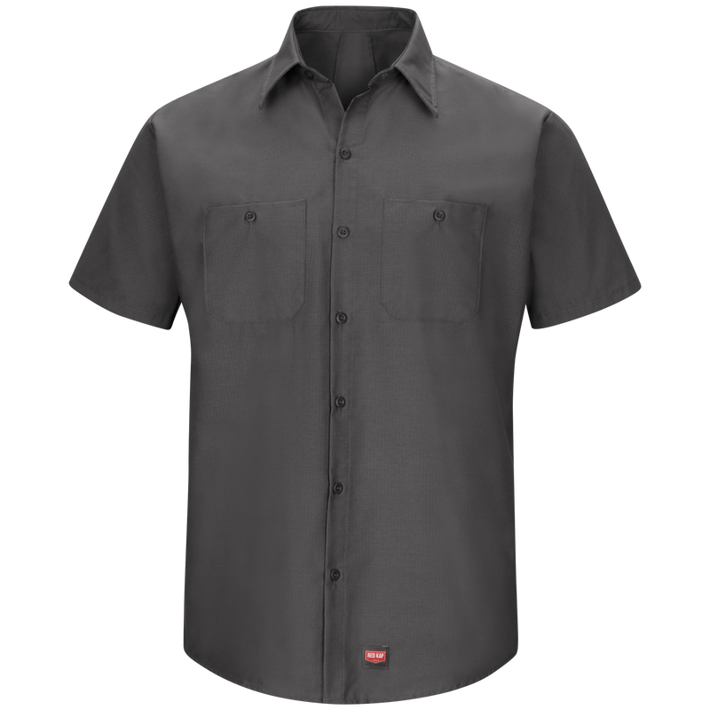 Unisex Short Sleeve Button Up Mimix