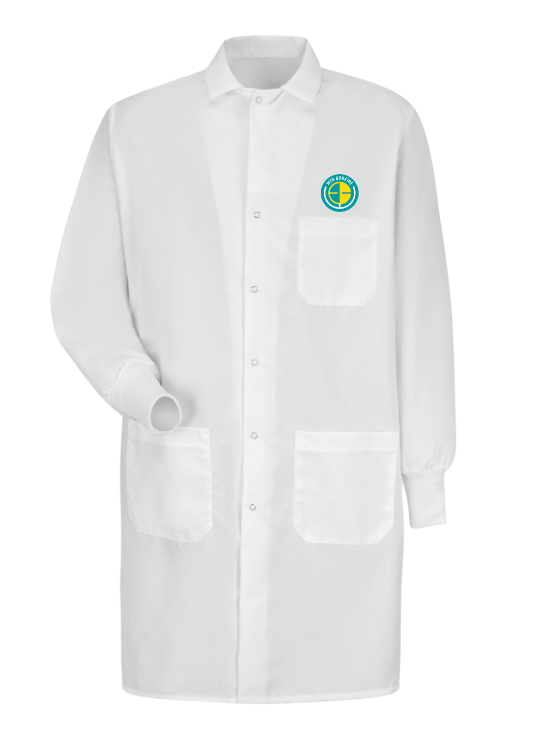 Snap Front Lab Coat - Men's