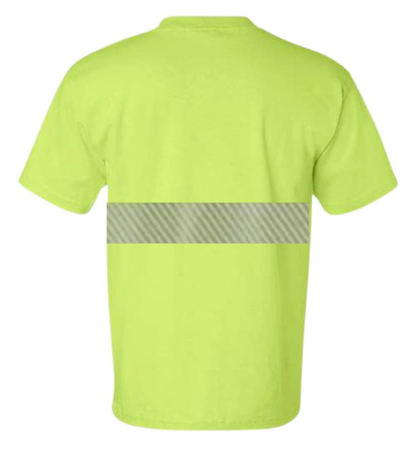 Short Sleeve USA Made Pocket Tee w/ Hiviz Tape