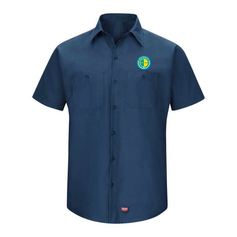 Men's Short Sleeve Button Up w/ Stretch