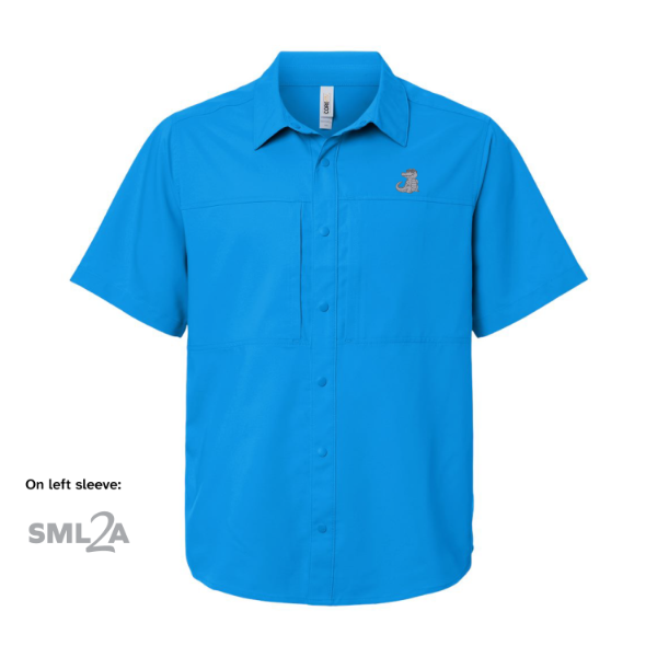 UVP Shoreline Short Sleeve Staff Shirt - Gator & SML2A Embroidery