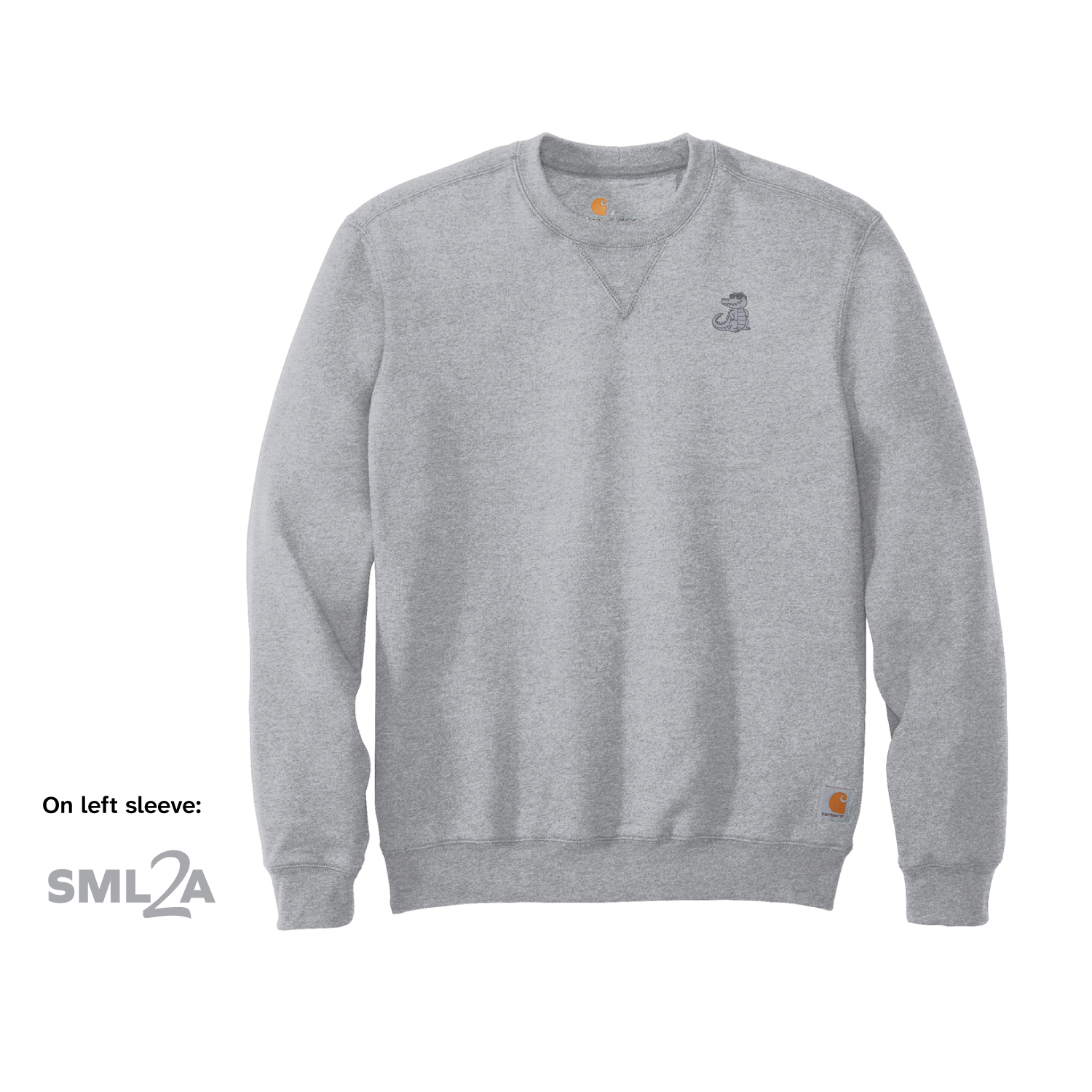 Carhartt® Midweight Crewneck Sweatshirt - Gator & SML2A Embroidery