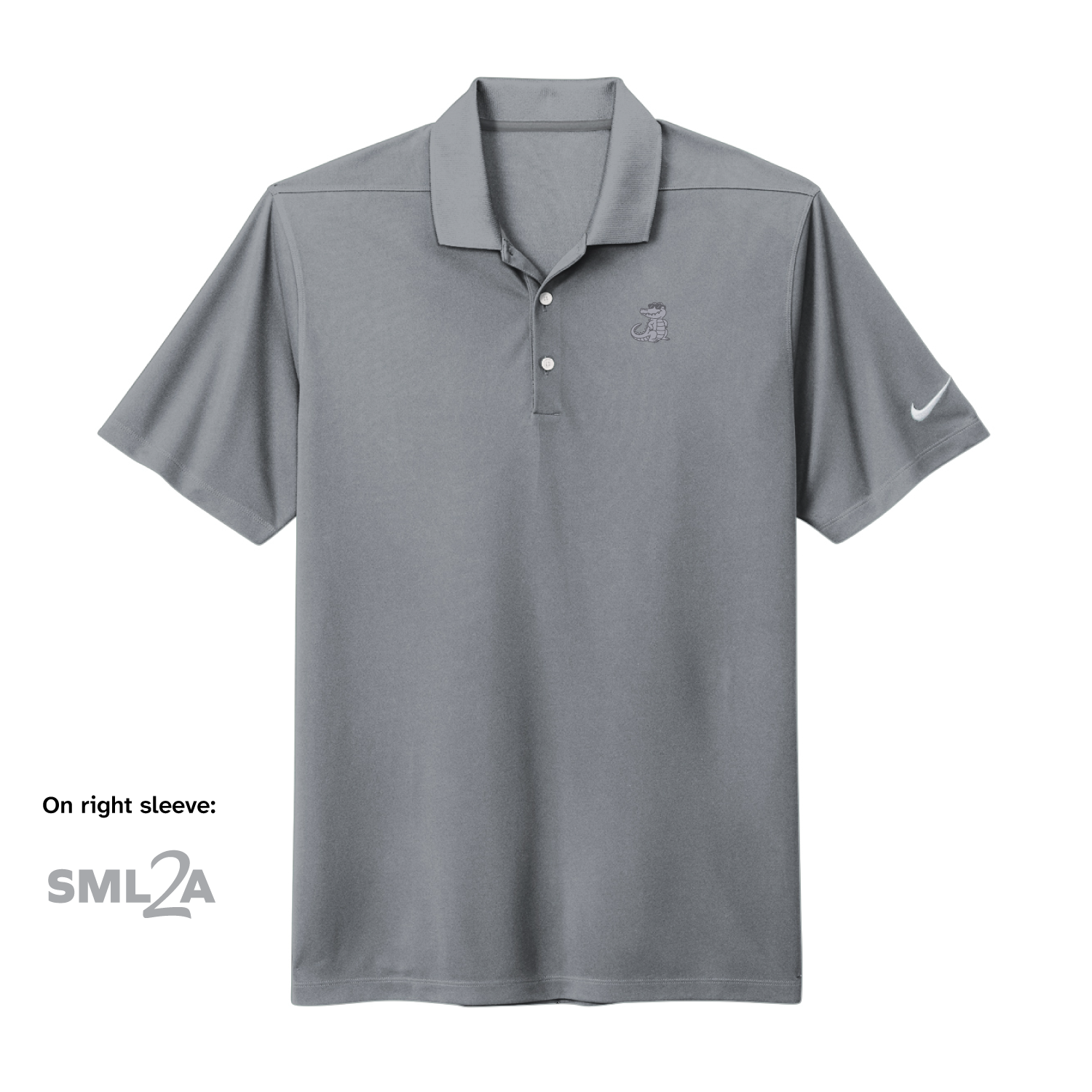 Nike Dri-FIT Micro Pique 2.0 Polo - Gator & SML2A Embroidery