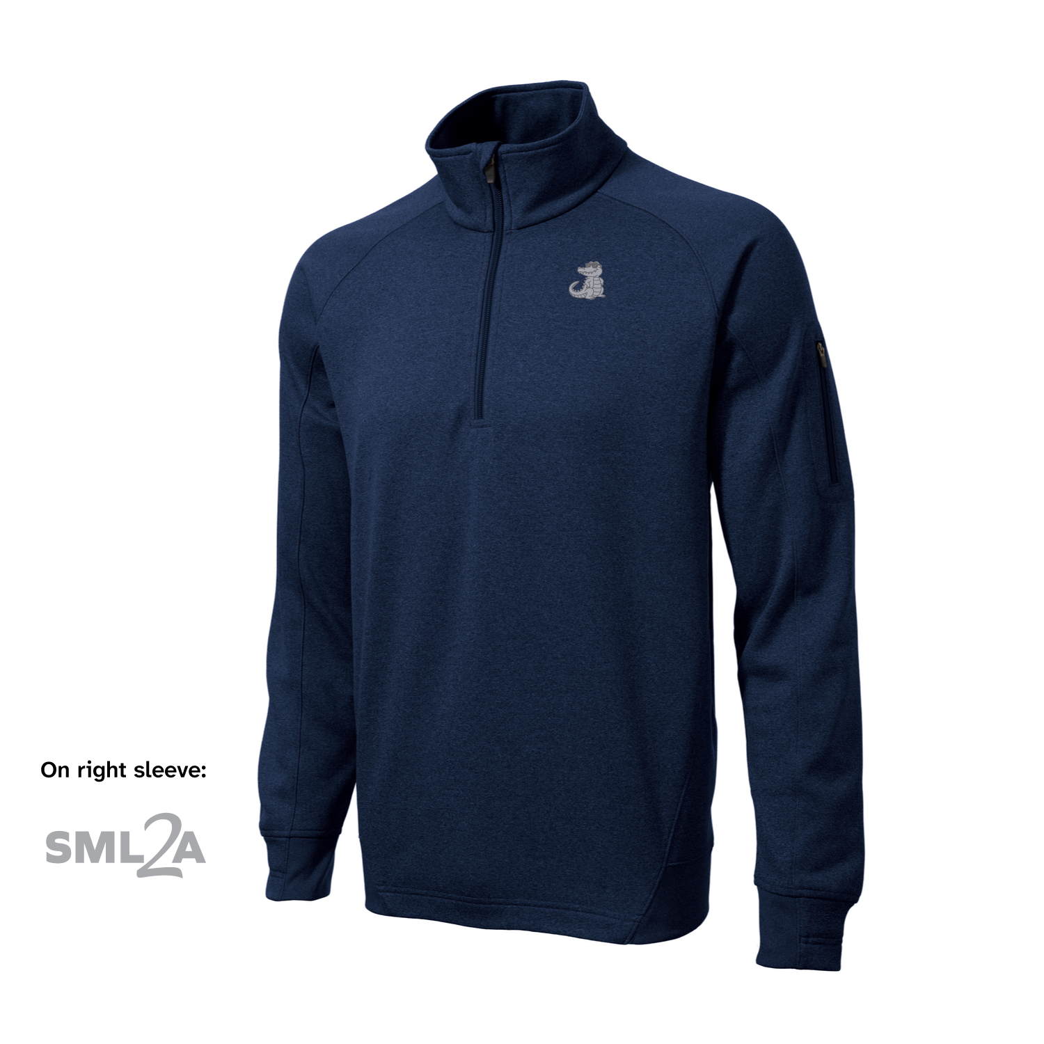 Sport-Tek Fleece 1/4-Zip Pullover - Gator & SML2A Embroidery