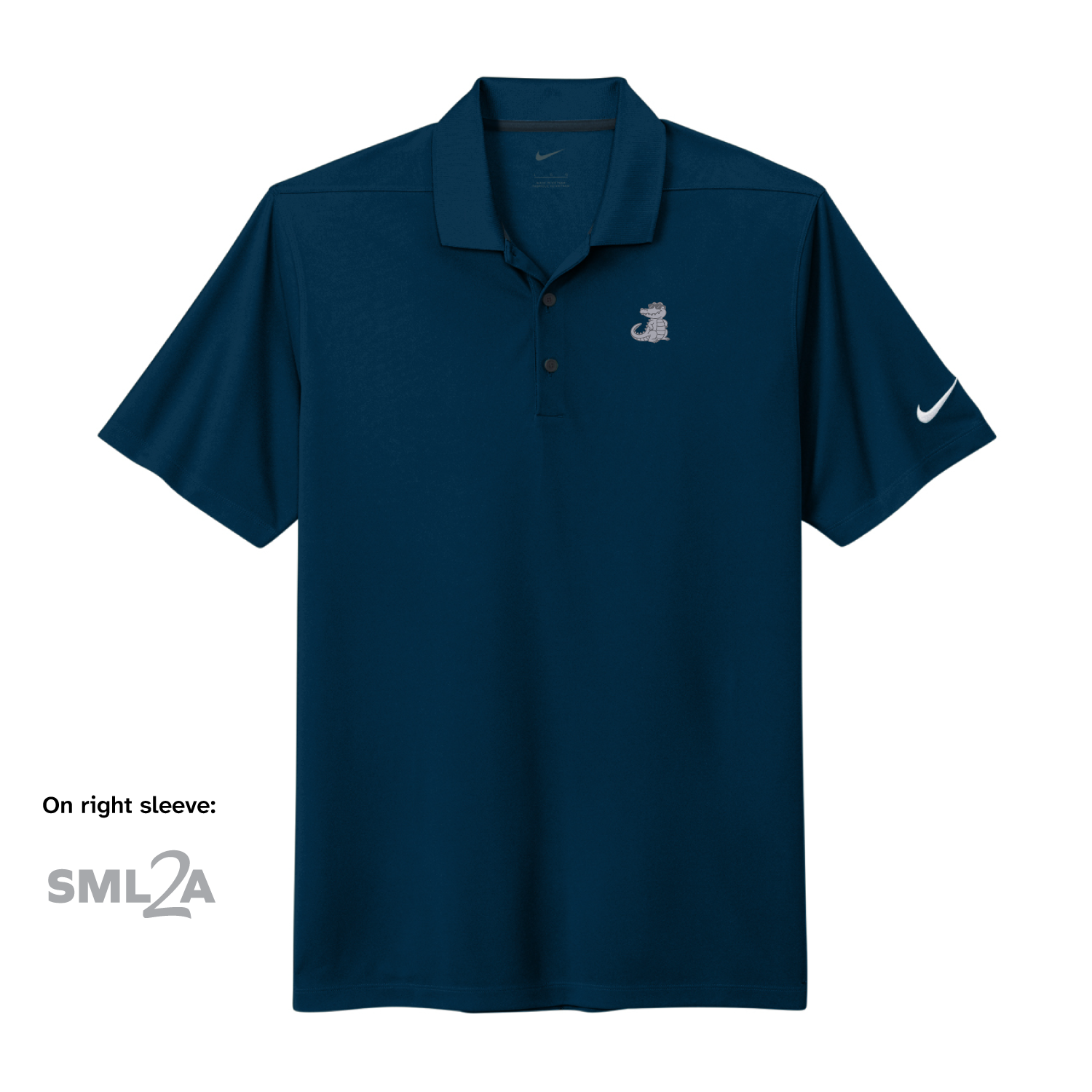 Nike Dri-FIT Micro Pique 2.0 Polo - Gator & SML2A Embroidery
